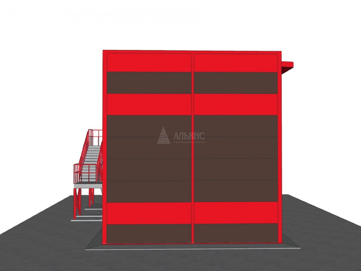 3D визуализация АБК из сэндвич-панелей - фото 16