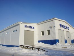 Автомойка в с. Выльгорт площадью 200 м2 из сэндвич-панелей, построенная компанией Альянс - Автомойка в с. Выльгорт площадью 200 м2, Автомойка в республике Коми, с. Выльгорт