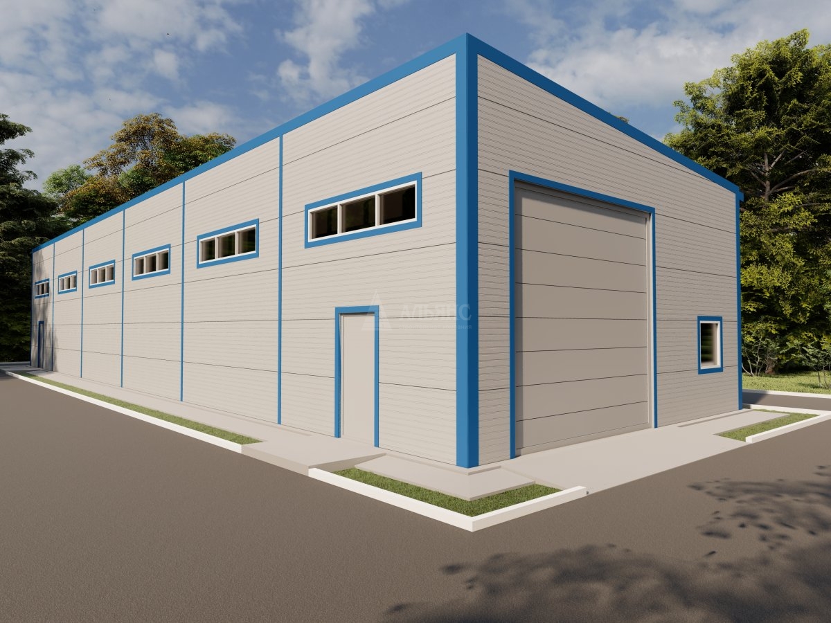 3D визуализация СТО из сэндвич-панелей - фото 4