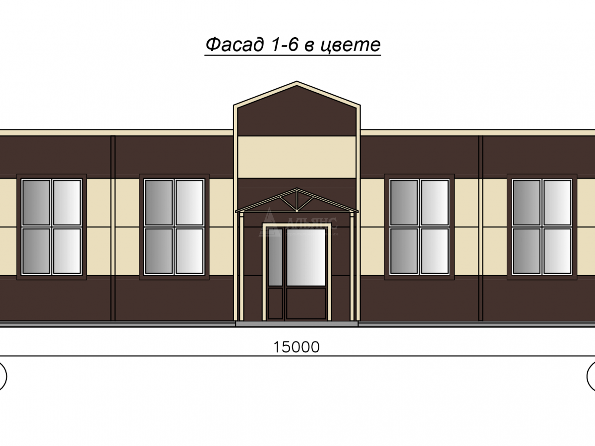 3D визуализация Кафе-столовая из сэндвич-панелей - фото 11