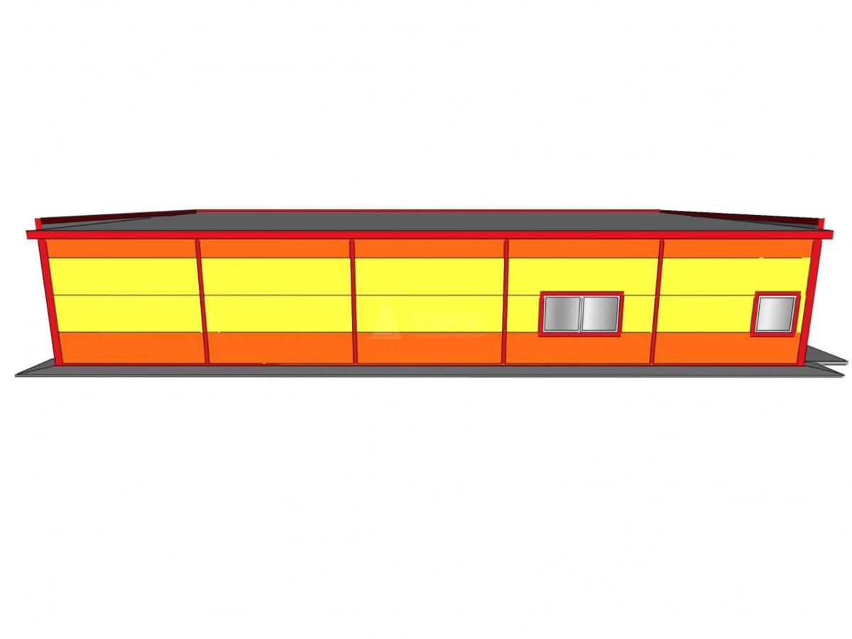 3D визуализация Магазин из сэндвич-панелей - фото 9