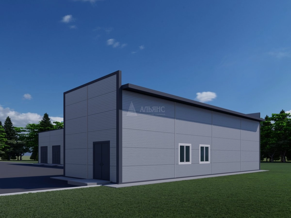 3D визуализация Цех по обработке с/х продукции из сэндвич панелей - фото 2