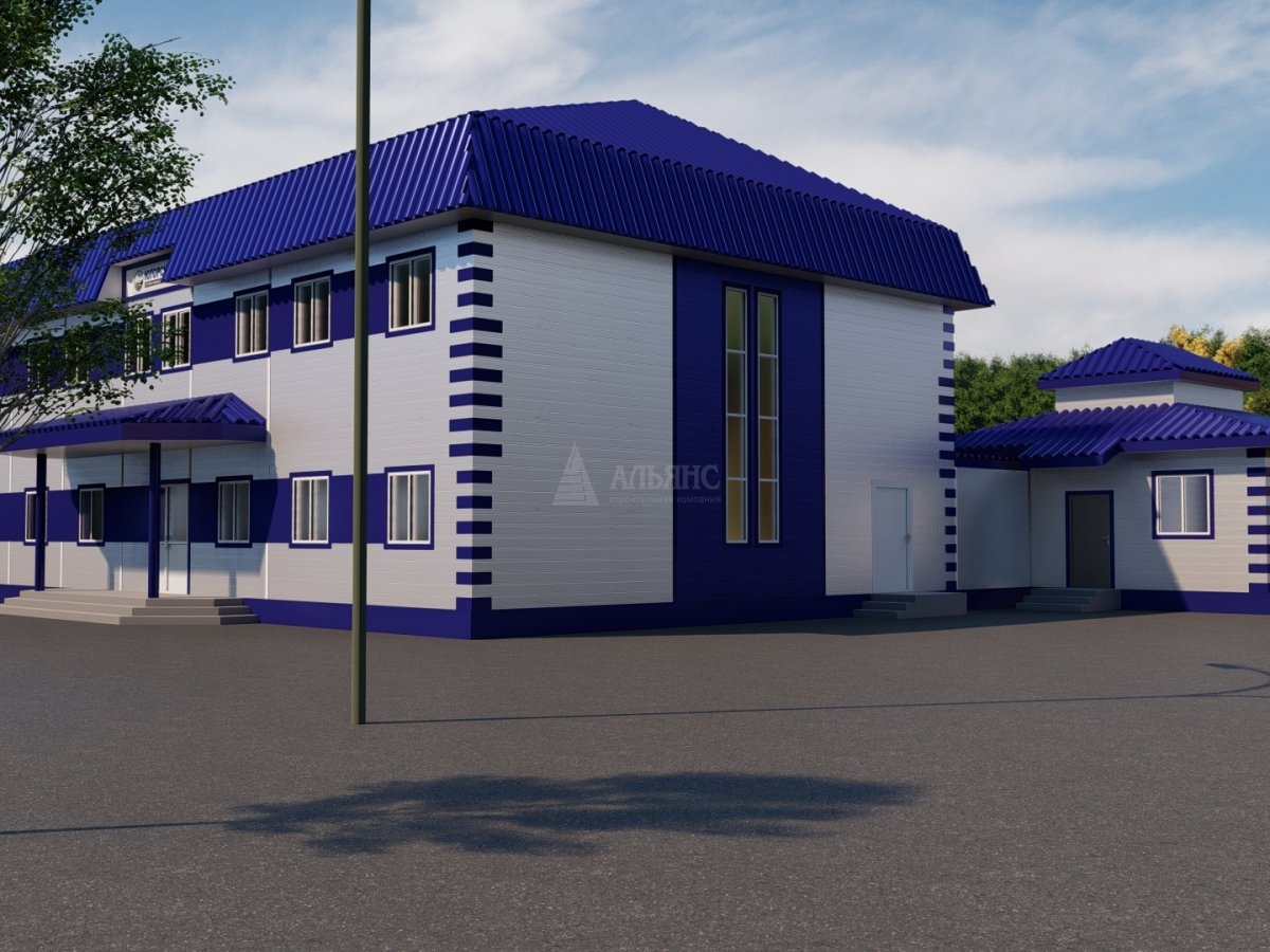 3D визуализация Офисы из сэндвич-панелей - фото 2